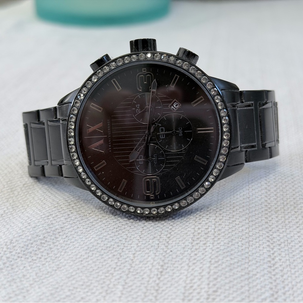 Armani Exchange (AX1271) Chronograph Black Stainless Steel Watch - Picture 2 of 4